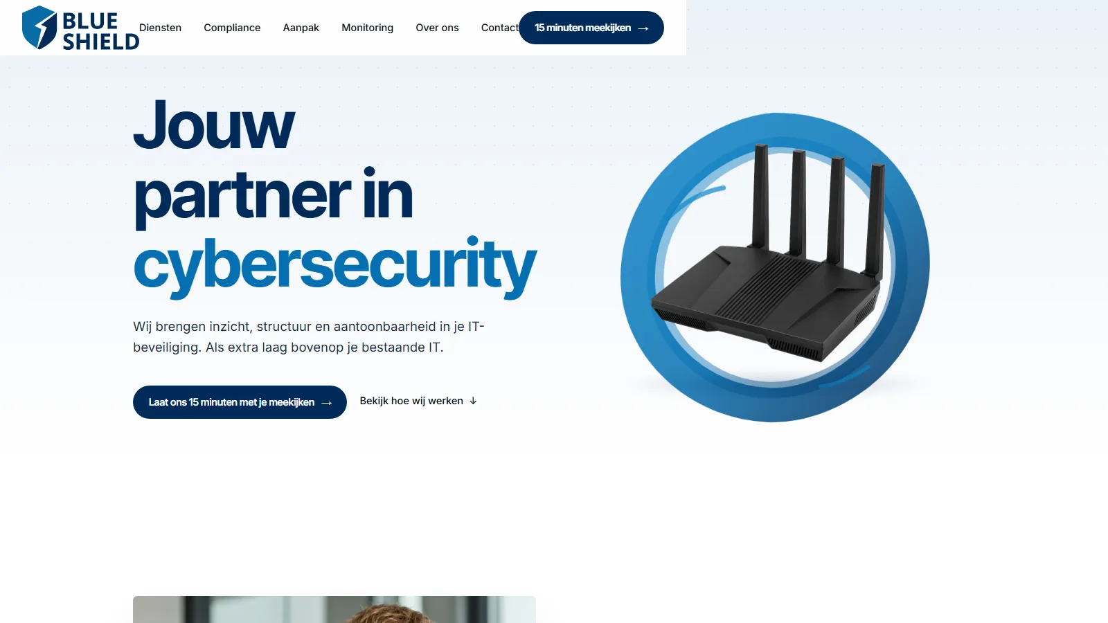 Website van Blue Shield IT