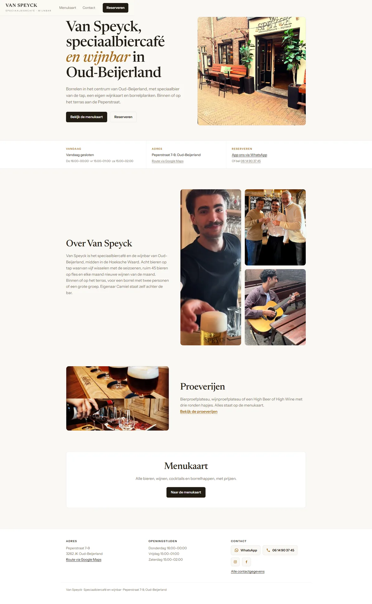 Website Van Speyck